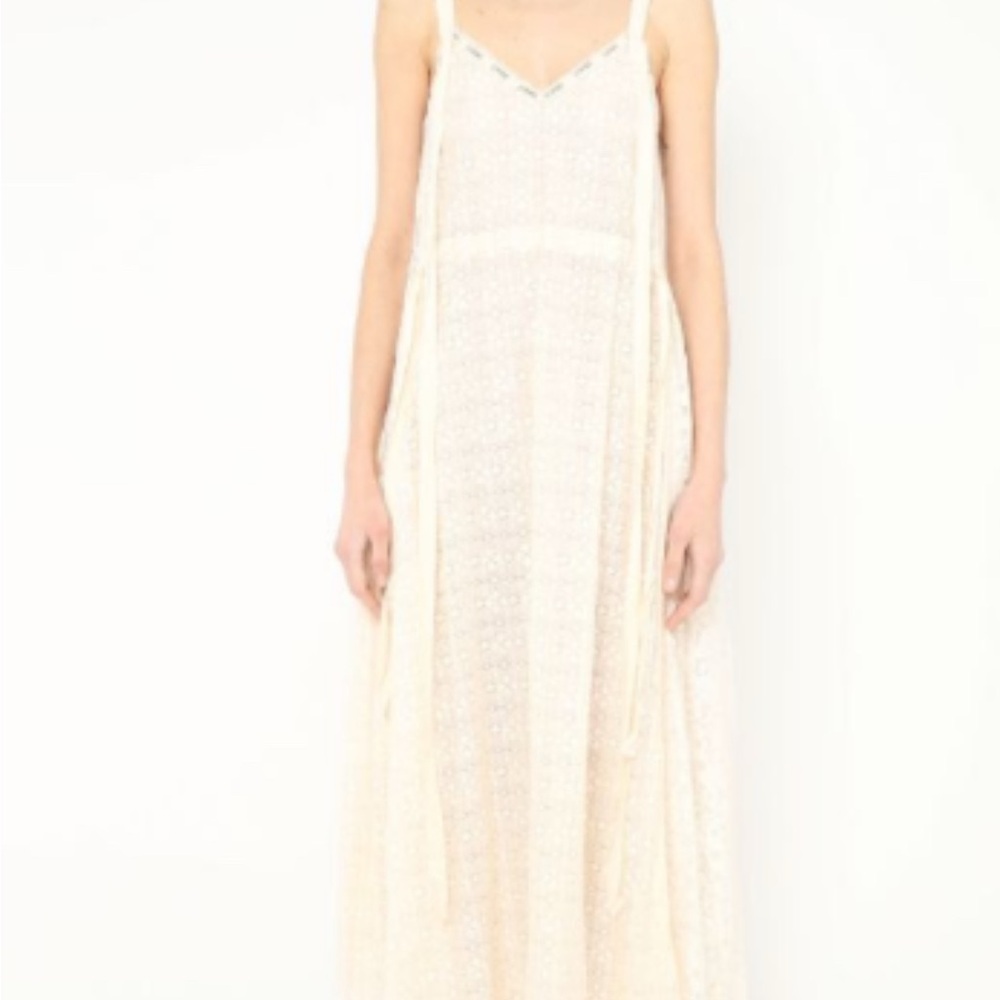 Vintage designer cream lace dress